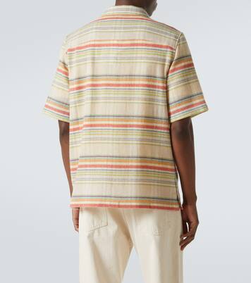 Seaside Gauze striped cashmere shirt | God's True Cashmere