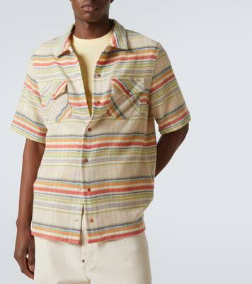 Seaside Gauze striped cashmere shirt | God's True Cashmere