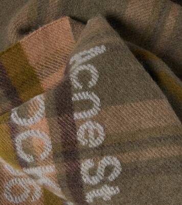 Logo checked wool scarf | Acne Studios