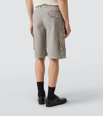 Mount cotton and hemp canvas cargo shorts | Our Legacy