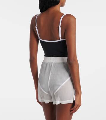 Sheer high-rise shorts | Jade Swim