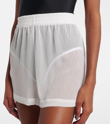 Sheer high-rise shorts | Jade Swim