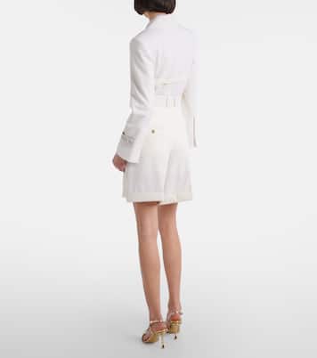 High-rise cotton gabardine Bermuda shorts | Patou