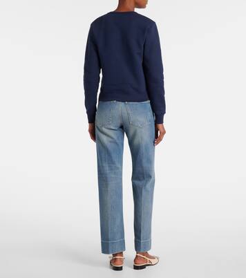 Sweat-shirt brodé en coton | Valentino