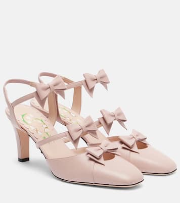 Bowow 75 leather slingback pumps | Valentino Garavani