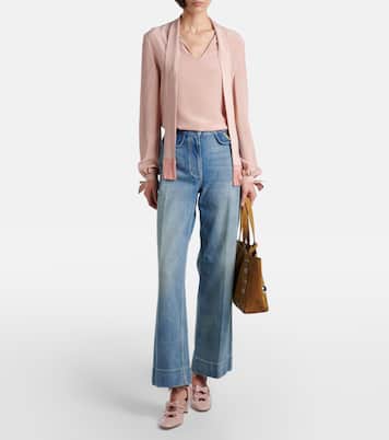 Bowow 75 leather slingback pumps | Valentino Garavani