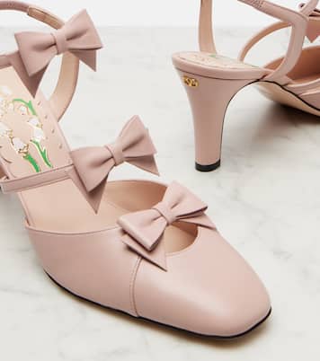 Bowow 75 leather slingback pumps | Valentino Garavani