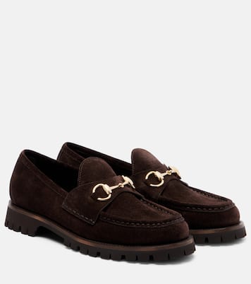 Sylke Horsebit suede loafers | Gucci