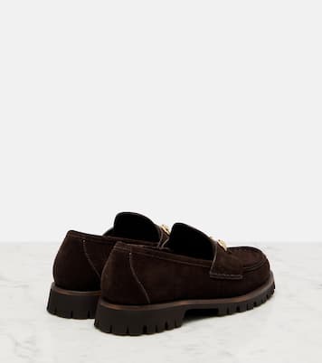 Sylke Horsebit suede loafers | Gucci