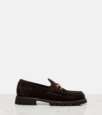 Sylke Horsebit suede loafers | Gucci