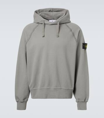 كنزة هودي من القطن الجيرسيه Compass | Stone Island