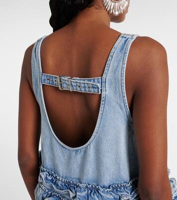 Top aus Denim | Ganni