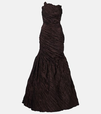 Draped off-shoulder corset gown | Marmar Halim