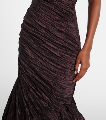 Draped off-shoulder corset gown | Marmar Halim