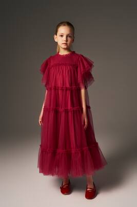 Carolina ruffled tulle dress | C'era Una Volta