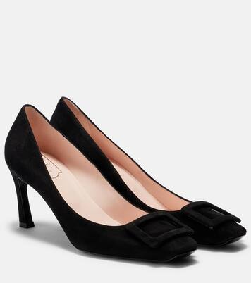 Pumps Trompette 70 aus Veloursleder | Roger Vivier