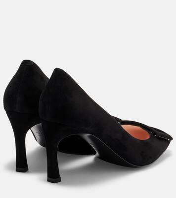 Pumps Trompette 70 aus Veloursleder | Roger Vivier