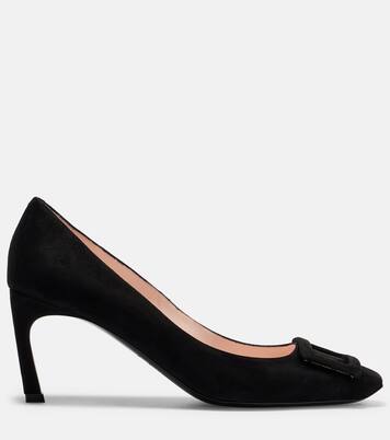 Pumps Trompette 70 aus Veloursleder | Roger Vivier