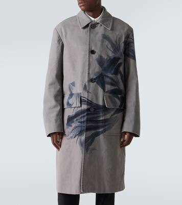 Randale floral cotton trench coat | Dries Van Noten