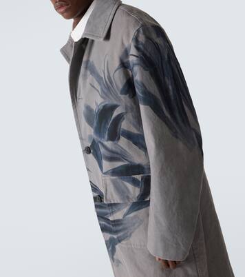 Randale floral cotton trench coat | Dries Van Noten