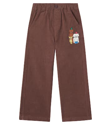 Animal Friends cotton corduroy pants | Jellymallow