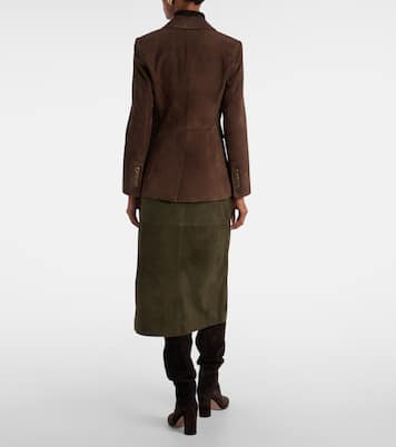 Blazer Duane aus Veloursleder | Veronica Beard