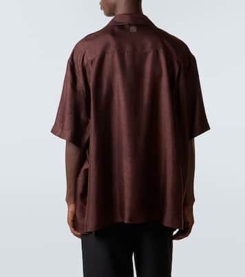 Albers silk twill bowling shirt | Loewe
