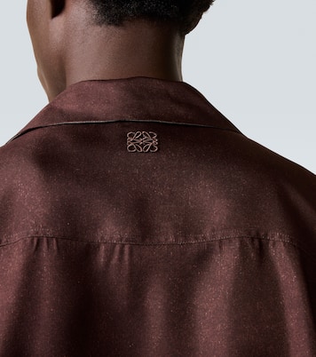 Albers silk twill bowling shirt | Loewe