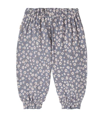 Baby Penny floral cotton tapered pants | Wheat