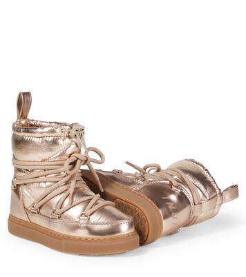 Metallic leather snow boots | Inuikii Kids