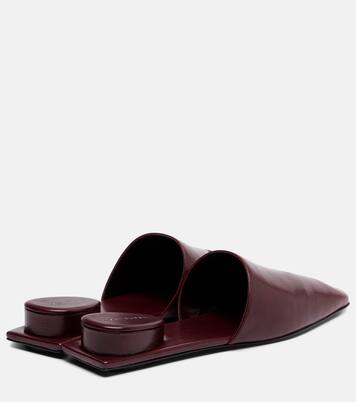 Pierced leather mules | Tory Burch