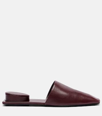 Pierced leather mules | Tory Burch