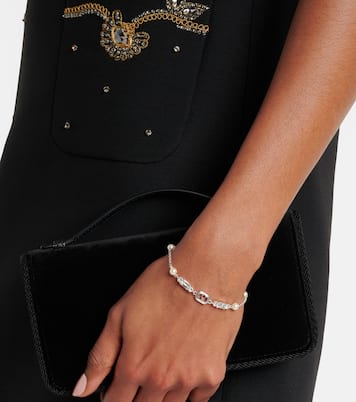 Armband VLogo mit Kristallen und Zierperlen | Valentino