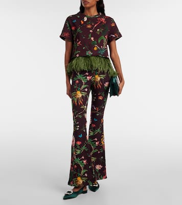 Schlaghose Meditation aus einem Baumwollgemisch  | La DoubleJ