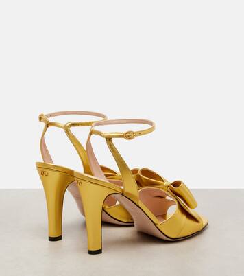 Bowow 95 metallic leather sandals | Valentino Garavani