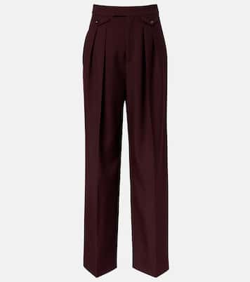 High-rise virgin wool wide-leg pants | Chloé