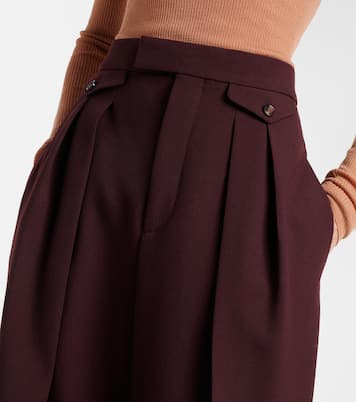 High-rise virgin wool wide-leg pants | Chloé