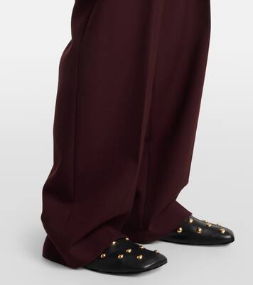 High-rise virgin wool wide-leg pants | Chloé