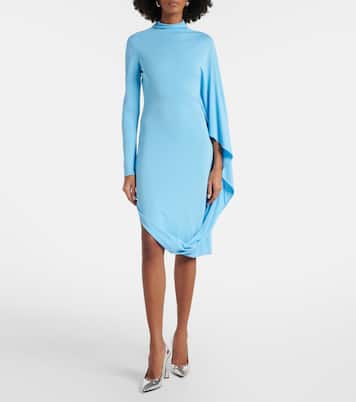 Draped jersey midi dress | Stella McCartney