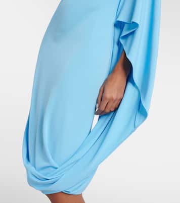 Draped jersey midi dress | Stella McCartney