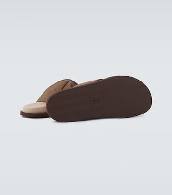 Suede slides | Brunello Cucinelli
