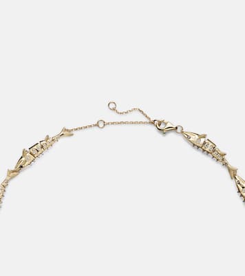 Collier Marlin en or 9 ct et diamants  | Yvonne Léon