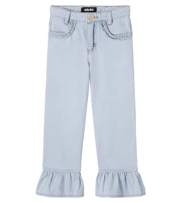 Amara ruffled straight jeans | Molo