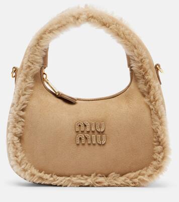 Wander suede top-handle bag | Miu Miu