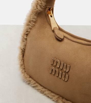 Wander suede top-handle bag | Miu Miu