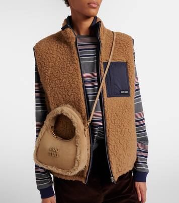 Wander suede top-handle bag | Miu Miu