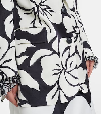 Floral satin blazer | Dries Van Noten