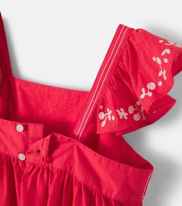 Cora embroidered tiered cotton dress | Bonpoint