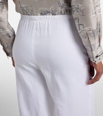 Destino linen-blend wide-leg pants | Max Mara