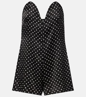 Polka-dot silk romper | Jean Paul Gaultier